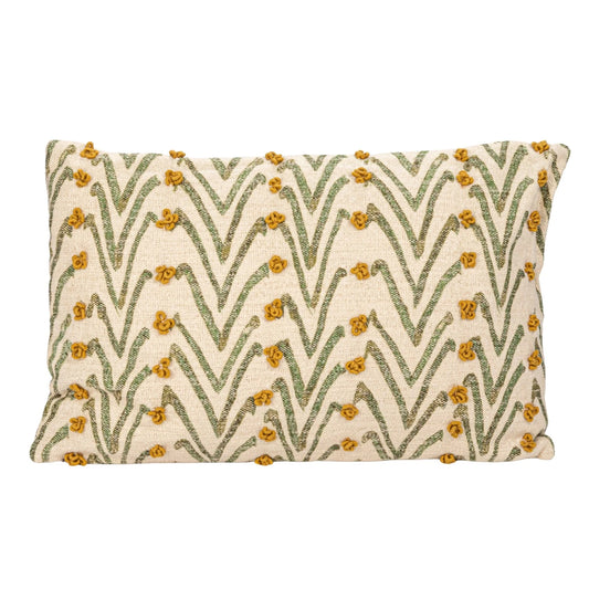 Floral & French Knot Pillow