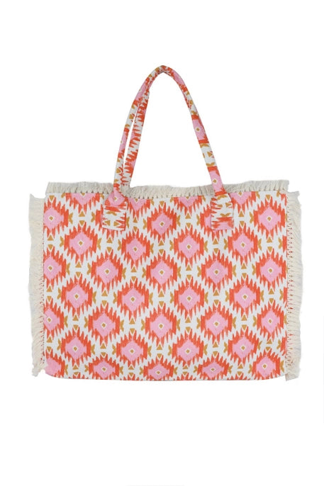 Fringed Canvas Tote