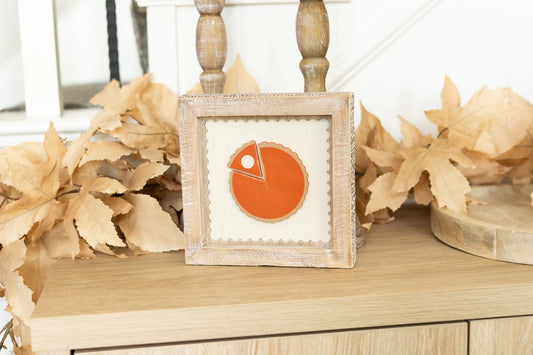 Broom/Pie Wood Framed Sign