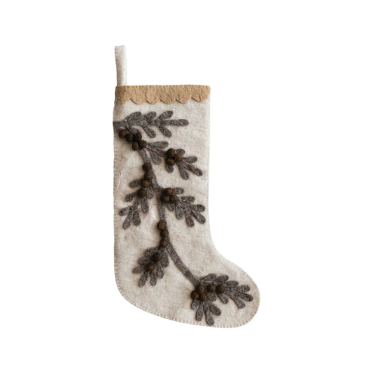 Leaves - Felt Stocking