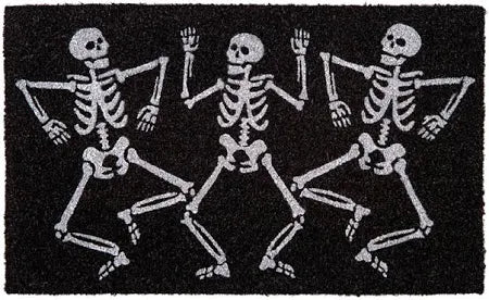 Dancing Skeleton Coir Mat