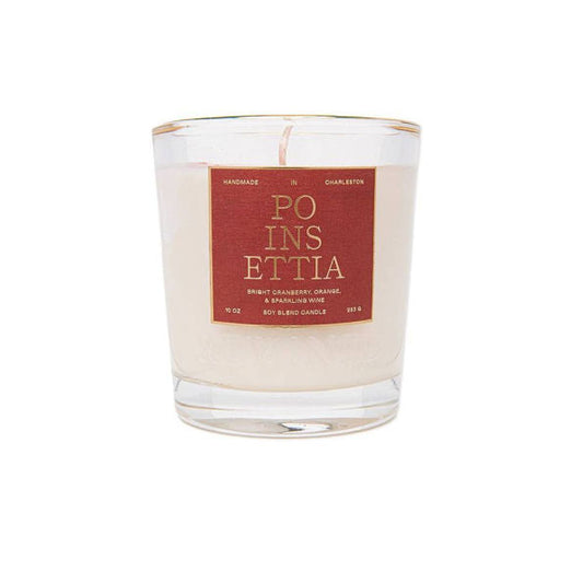 Poinsettia Candle