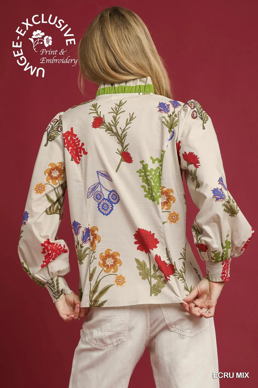 Floral Button-Down Blouse