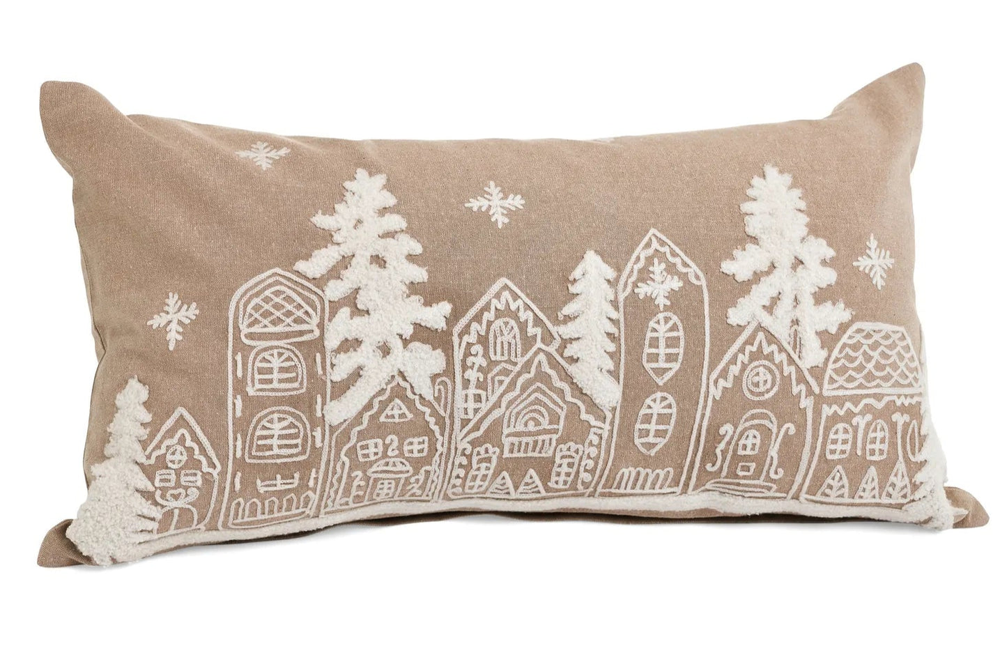 Gingerbread Village Pillow