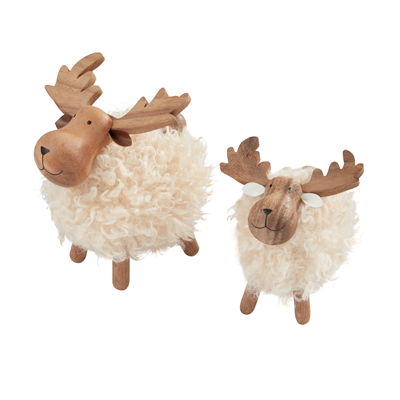 Standing Wooly Moose