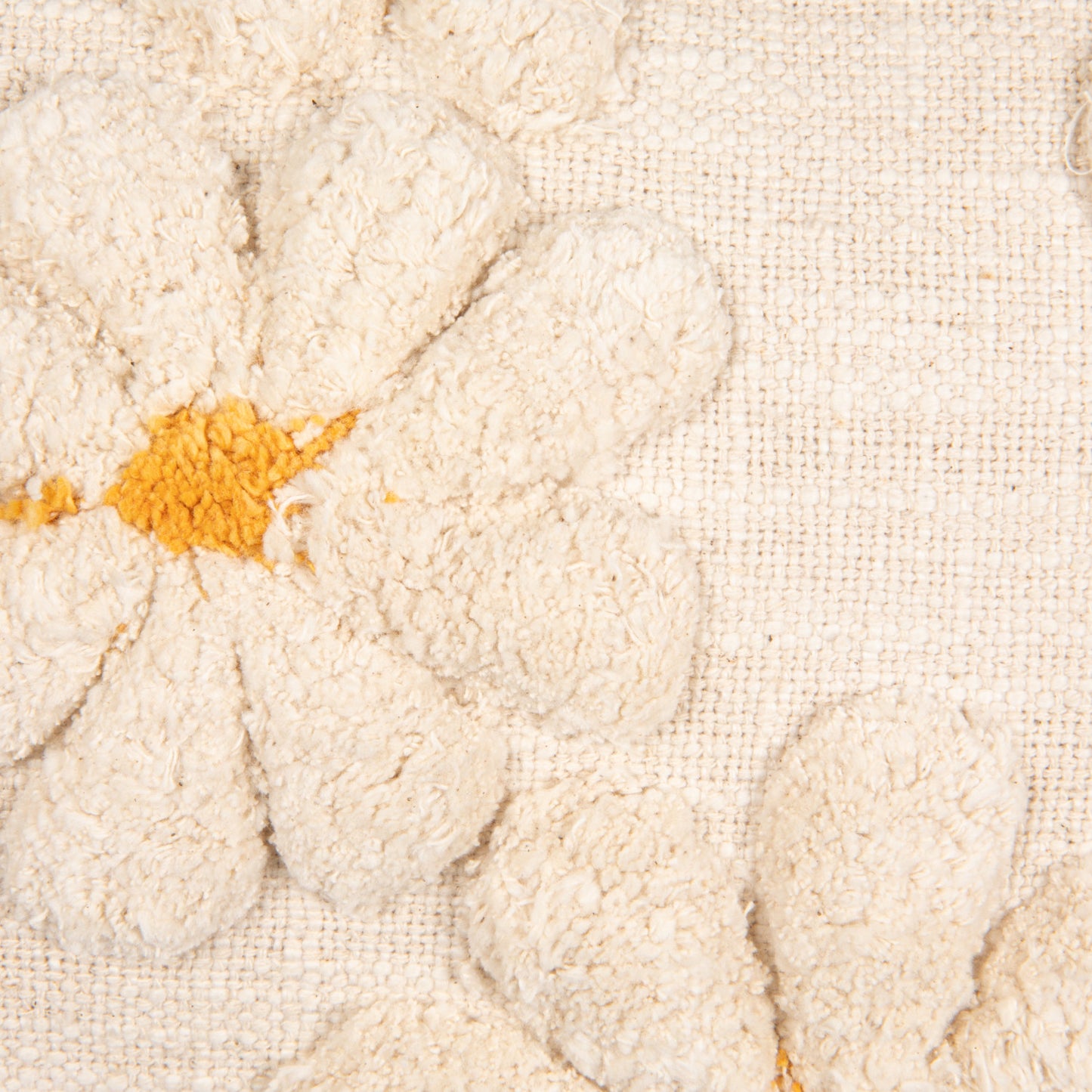 Tufted Flowers Lumbar Pillow