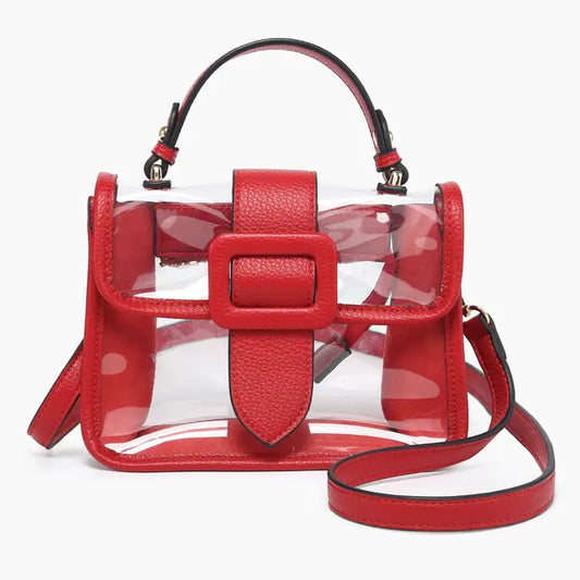 Toni Flapover Crossbody - Clear