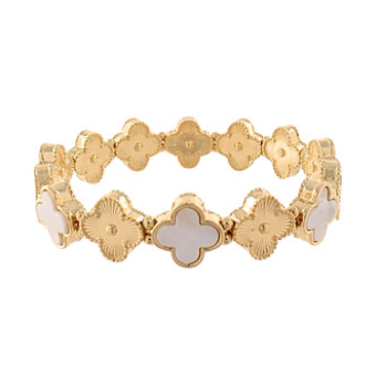 Mother of Pearl Clover Bracelet