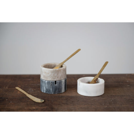 Marble Bowl / Knife Set