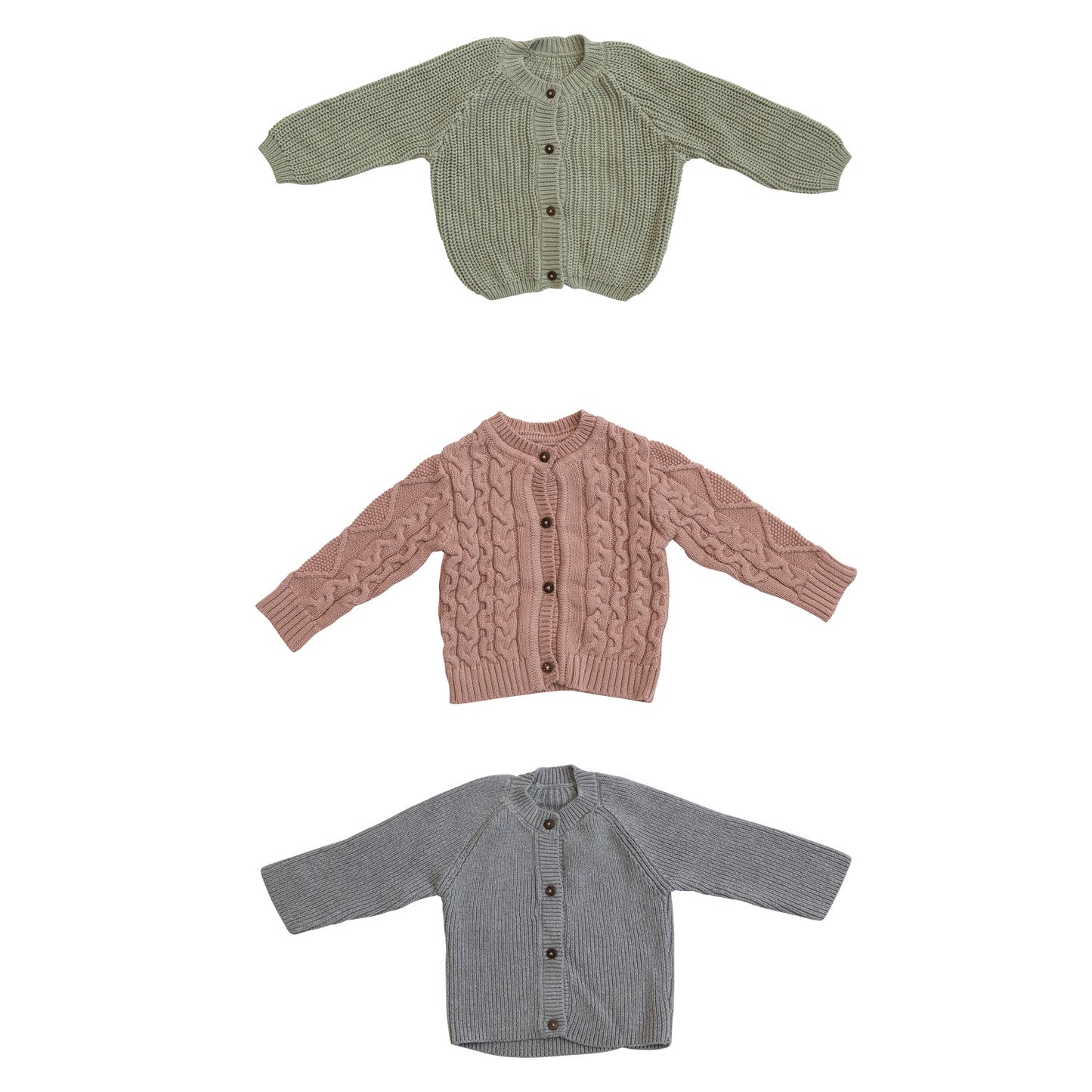 Cotton Knit Baby Cardigan