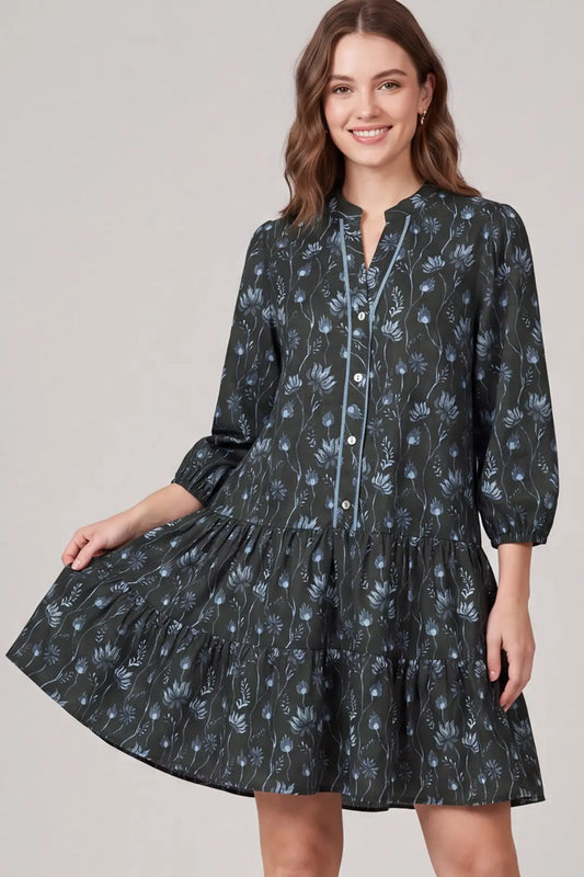 Evergreen Tiered Dress