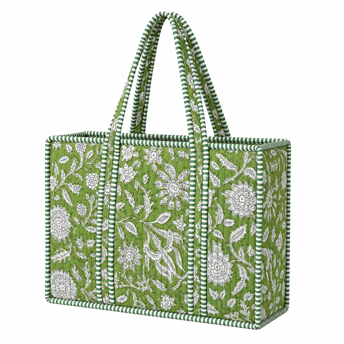 Green Floral Mini Tote