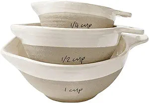 Stoneware Measuring Bowls