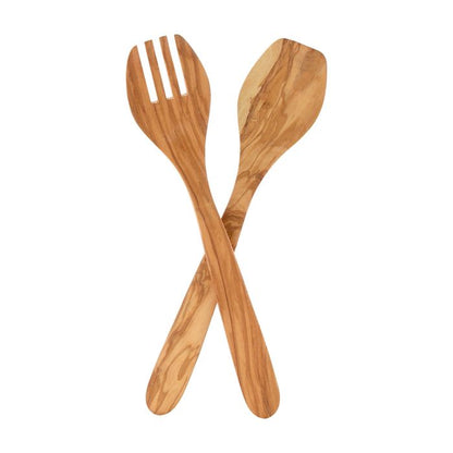 Olive Wood Salad Set