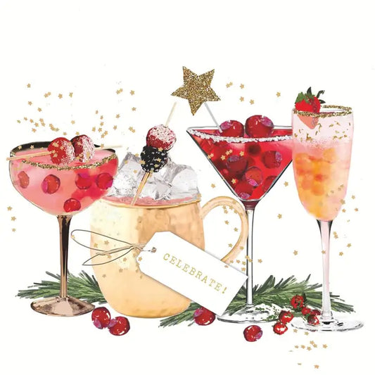 Christmas Napkins - Beverage