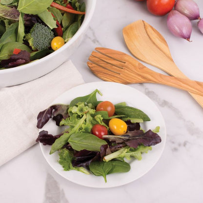 Olive Wood Salad Set