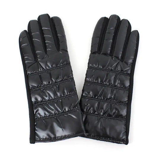 Shiny Puffer Gloves