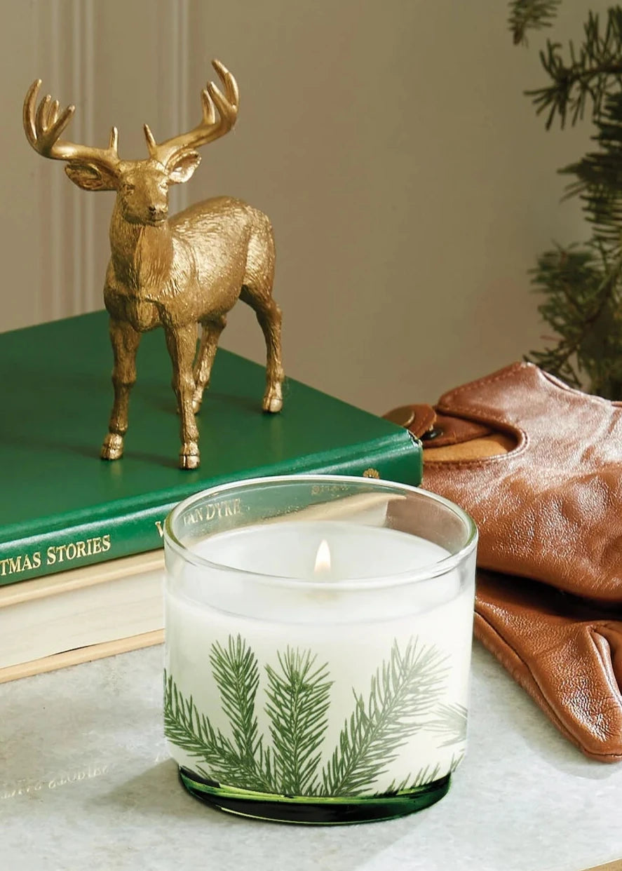 Pine Needle Luminary Candle