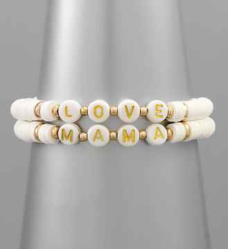 Mama/Love Bead Bracelet-Set