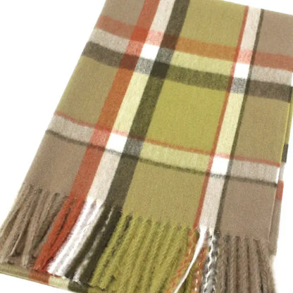Fenella Fringed Plaid Scarf