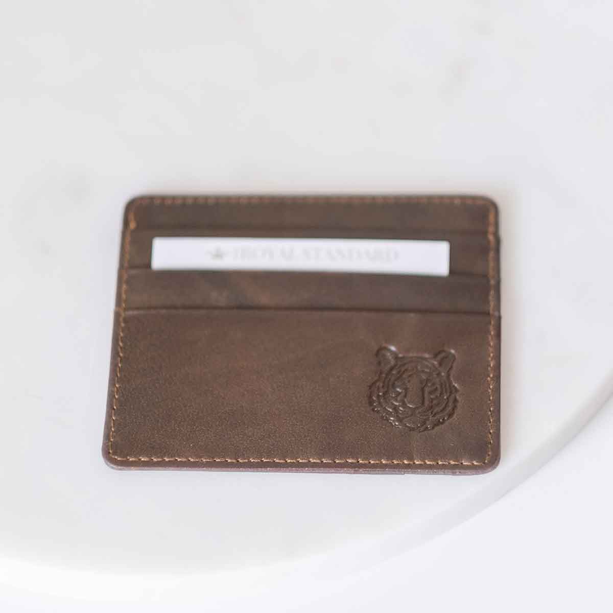 Tiger Embossed Slim Lthr-Wallet