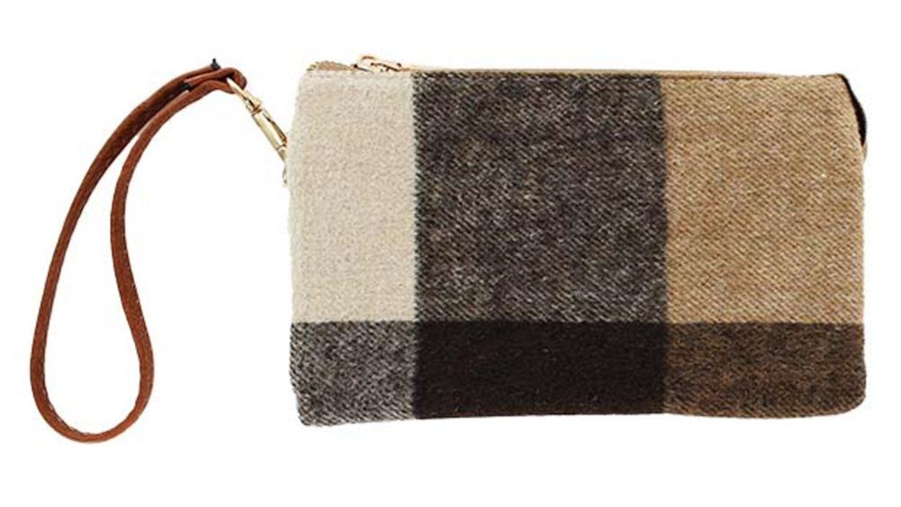 Plaid Riley Crossbody/Wristlet