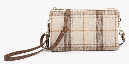 Plaid Riley Crossbody/Wristlet