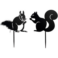 Blk Squirrel Yard Stake