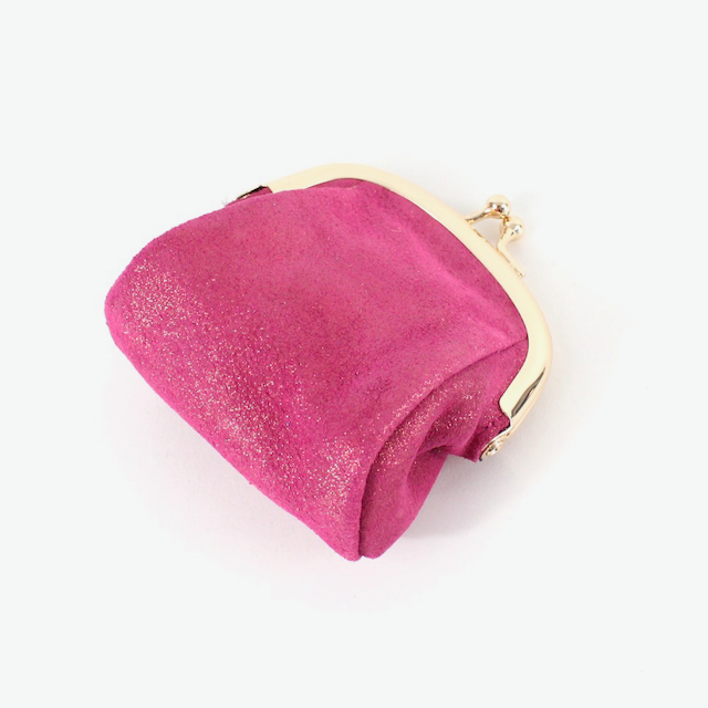 Gold Fleck Leather Coin Pouch