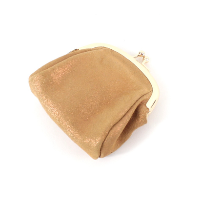 Gold Fleck Leather Coin Pouch