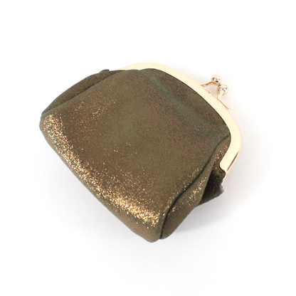 Gold Fleck Leather Coin Pouch