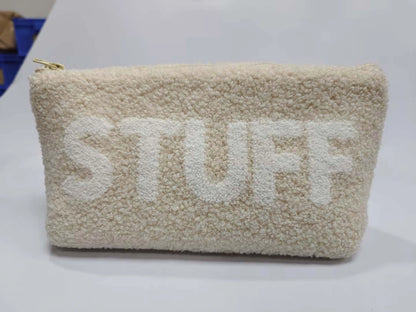 Fluffy 'Stuff'  Cosmetic Bag