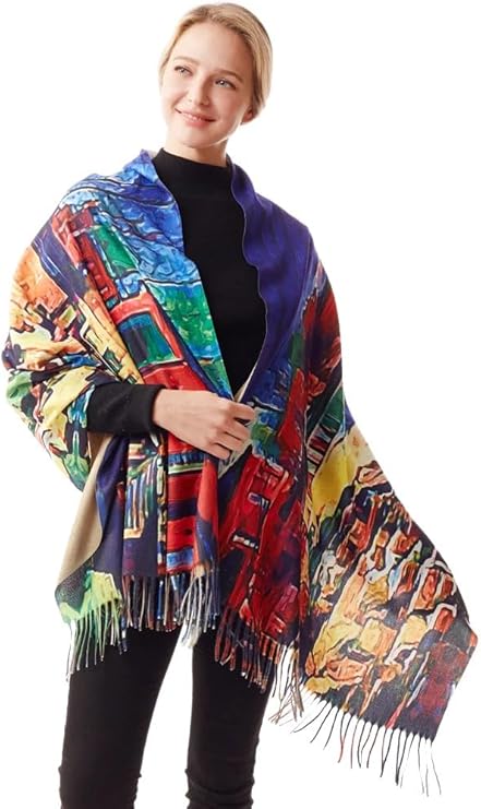 Art Deco Print Scarf/Shawl