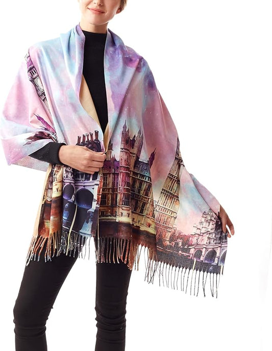 Art Deco Print Scarf/Shawl