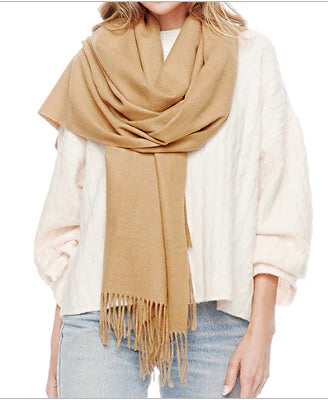 Cashmere Blend Oblong Scarf/Wrap