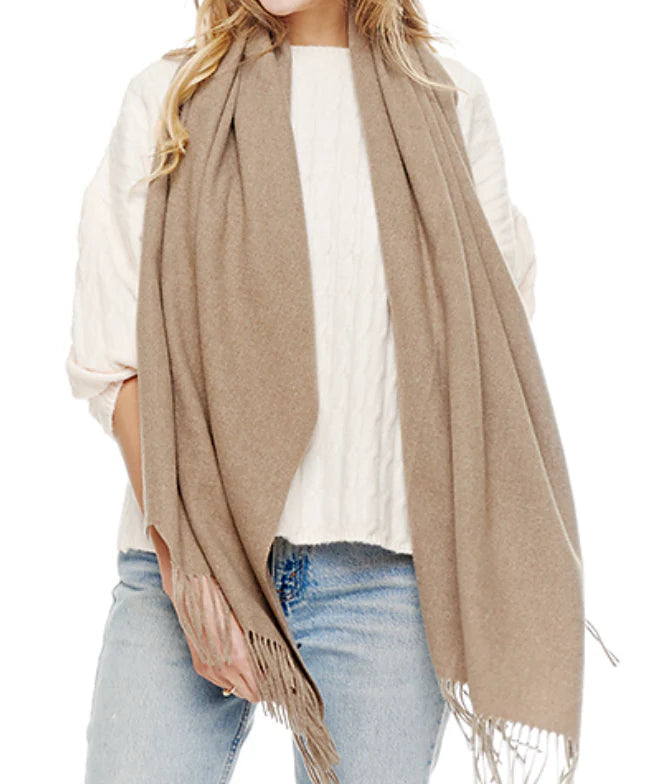 Cashmere Blend Oblong Scarf/Wrap