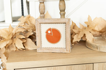 Broom/Pie Wood Framed Sign