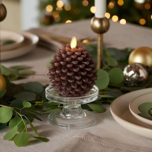 Luminara Pinecone Candle