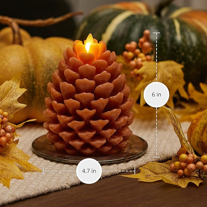 Luminara Pinecone Candle