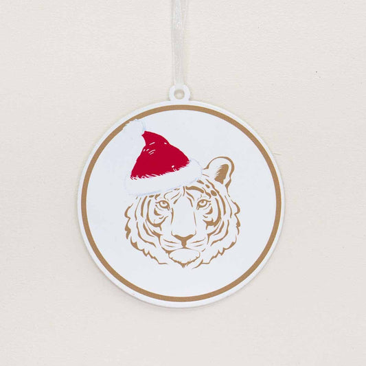 Santa Tiger Ornament