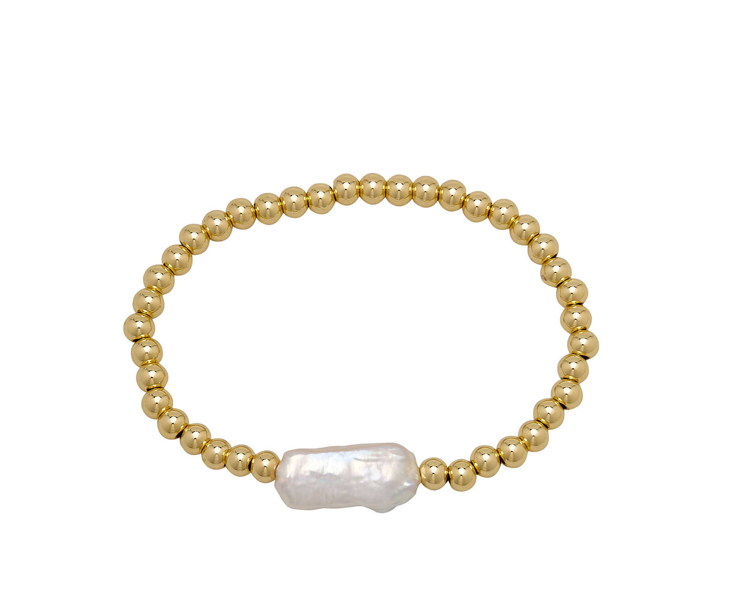 Biwa Pearl | Stackable Bead Bracelet