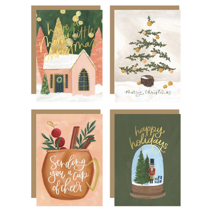 Christmas Cottage Greeting Cards