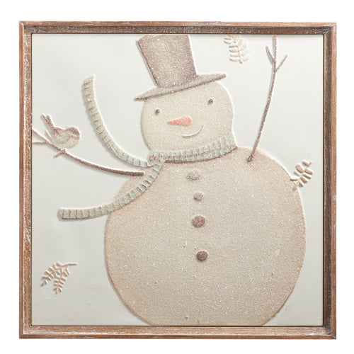 Whimsical Snowman Wall Art