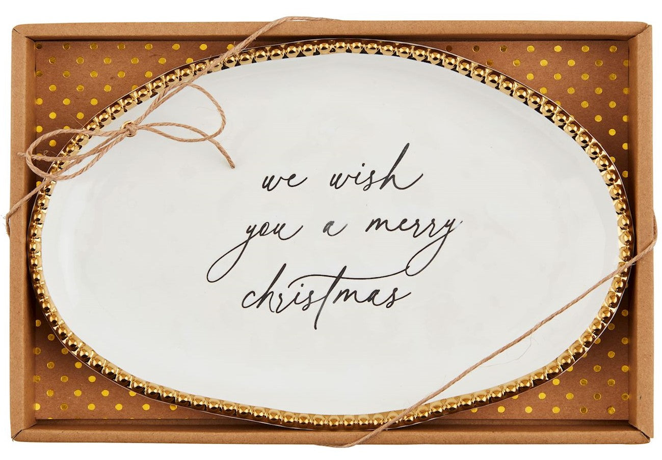 Gold Bead Sentiment Plate