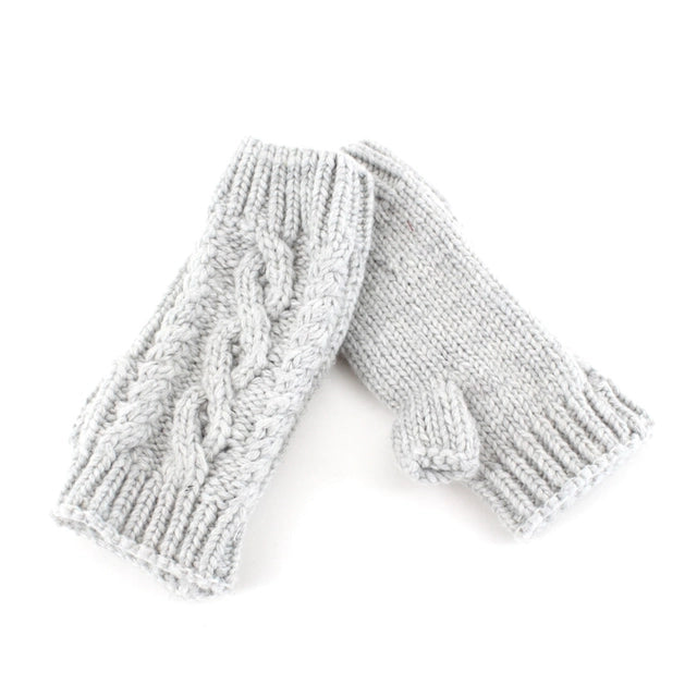 Cable Knit Fingerless Gloves