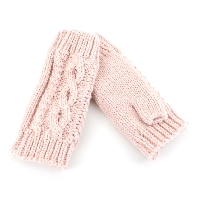 Cable Knit Fingerless Gloves