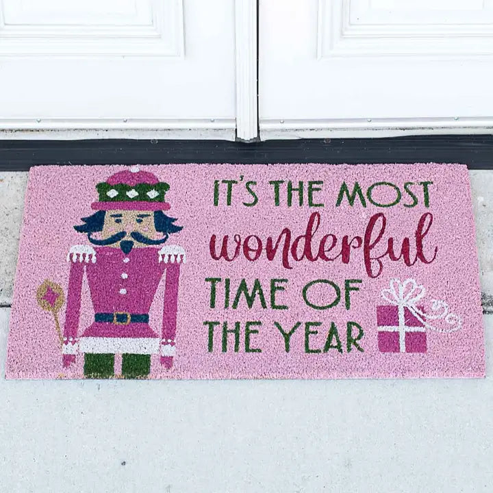 Pink Nutcracker Coir Doormat