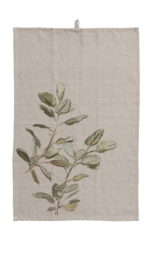 Printed Linen Tea Towel