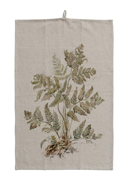 Printed Linen Tea Towel