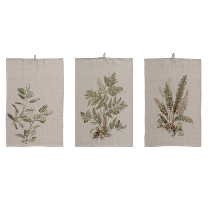 Printed Linen Tea Towel